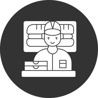 Miğferi ve şapkası olan işçi