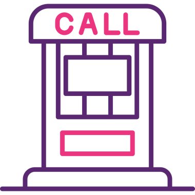 Telefonunuz var. Web simgesi basit illüstrasyon