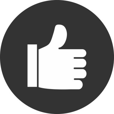 Tamam simge. Vektör biçimi yuvarlak açılı düz ikonik sembol, gri renk, beyaz arkaplan