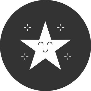 Beyaz arka plan üzerinde Star şeffaf burcu izole yıldız simgesi vektör