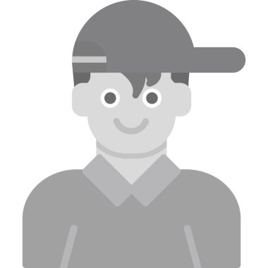 çocuk avatar karakter vektör illüstrasyon tasarımı