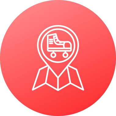 Bir forklift simgesinin vektör çizimi