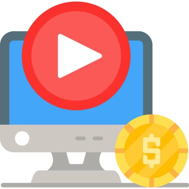 video simgesi vektör illüstrasyon tasarımı