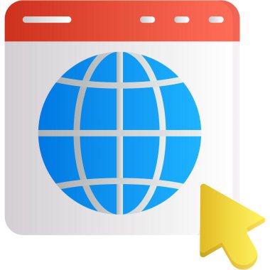 Konum simgesine sahip tarayıcı küresi