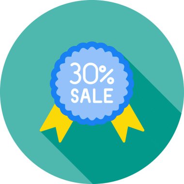 İndirim işareti vektör simgesi