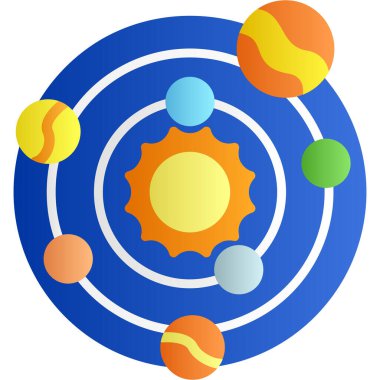 Güneş simgesi, vektör çizim web