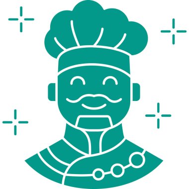 Şef aşçı ikonu - ana hatlarıyla