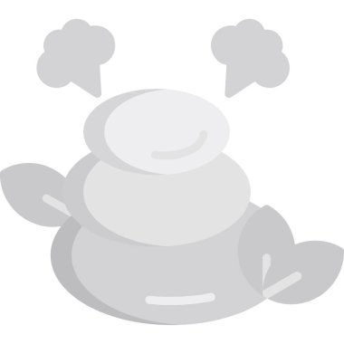 Düz renkli kar karikatürü