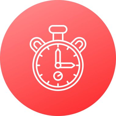 Alarm saati simgesi, vektör illüstrasyonu