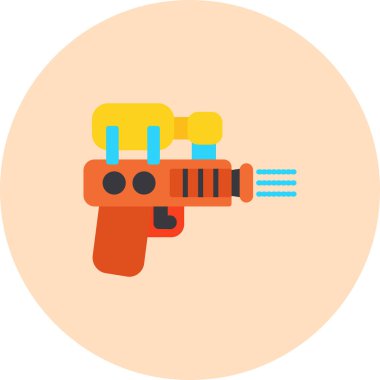 silah modern simgesi, vektör illüstrasyonu