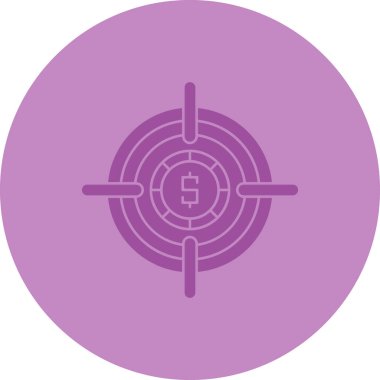 Hedef. Web simgesi basit illüstrasyon