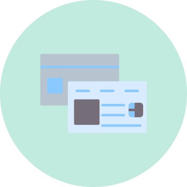 Kart. Web simgesi basit illüstrasyon