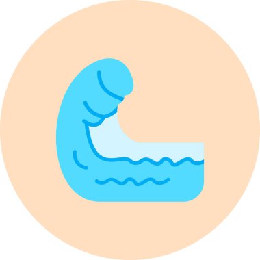 Su. Web simgesi basit tasarım