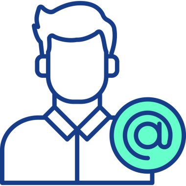 avatar. Web simgesi basit illüstrasyon