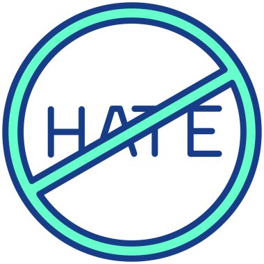 dur işareti simgesi modern dış hat biçimi, vektör