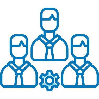 takım çalışması vektör simgesi modern basit illüstrasyon