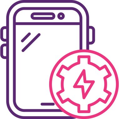 Telefon simgesinin vektör illüstrasyonu