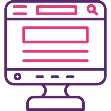 Tarayıcı web simgesi Doldurulmuş dış hat biçimi