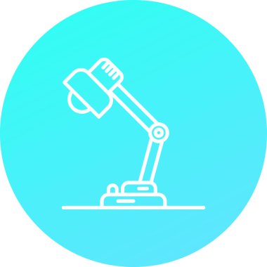 Bir robot simgesinin vektör illüstrasyonu