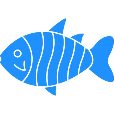 Balık. Web simgesi basit illüstrasyon