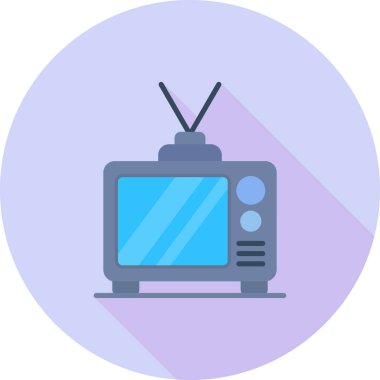 Televizyon. Web simgesi basit illüstrasyon