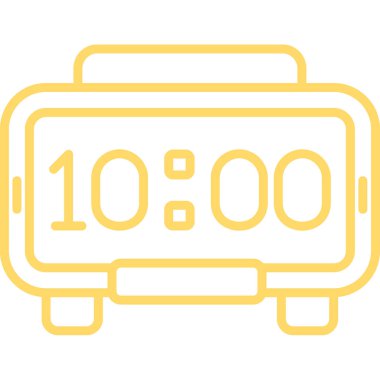 Saat. Web simgesi basit tasarım