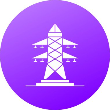 Vinç kulesi olan modern binanın vektör simgesi