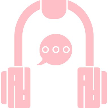 Kulaklık. Web simgesi basit illüstrasyon