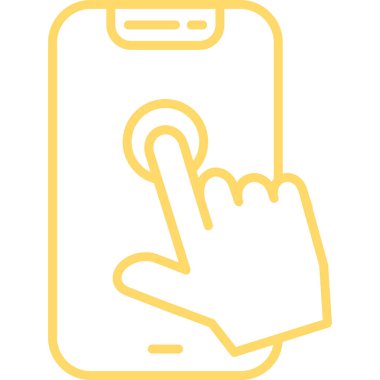 Telefon ekranı. Basit resimleme