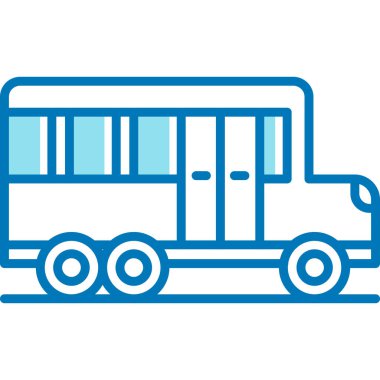 bus simgesi vektör illüstrasyonu