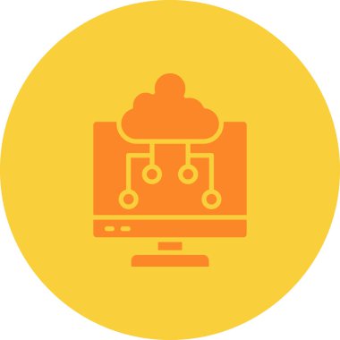 Bulut deposu. Basit resimleme