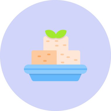 Yemek. Web simgesi basit illüstrasyon