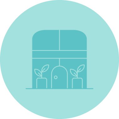 Modern bitki simgesinin vektör illüstrasyonu