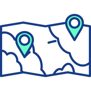 Harita konumu simgesi - taslak biçimi