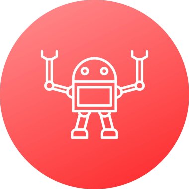 Robot simgesi soyut bir grupta izole edildi