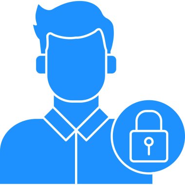 kullanıcı. Web simgesi basit illüstrasyon