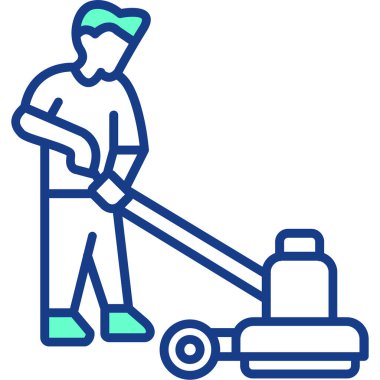 Temizleyici temizleme simgesi - taslak biçimi