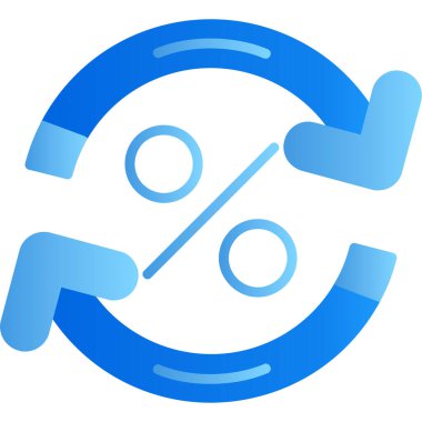 Düz stil indirimli işaret simgesi