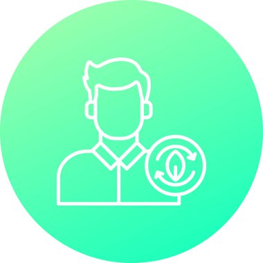 man simgesi vektör illüstrasyonu