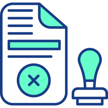 Belge. Web simgesi basit illüstrasyon