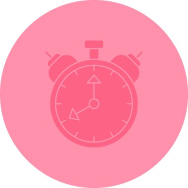 Alarm saat simgesi vektör illüstrasyonu