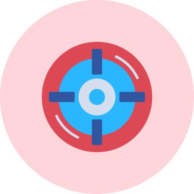 Hedef. Web simgesi basit illüstrasyon