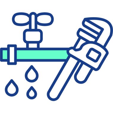 İngiliz anahtarı. Web simgesi basit illüstrasyon