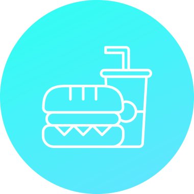 Eşsiz Gıda Vektörü Kabartma Simgesi