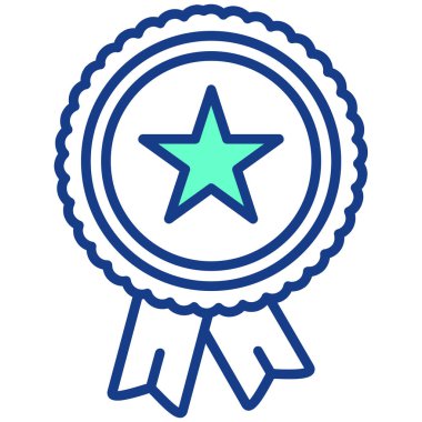 Madalya. Web simgesi basit illüstrasyon