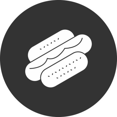 Ekmek. Web simgesi basit tasarım