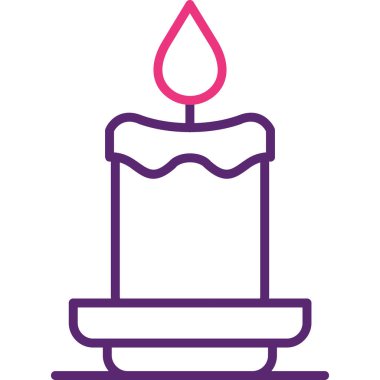 mum ışığı simgesi ana hat biçiminde