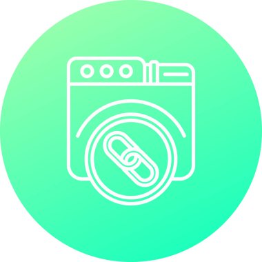 çamaşır makinesi simgesi, vektör illüstrasyonu