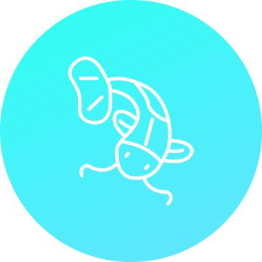 Eşsiz Solucan Vektörü Kabartma Simgesi