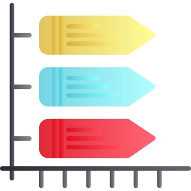 Renkli bir kalemin vektör çizimi